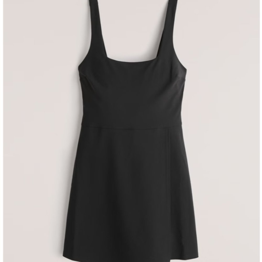 Abercrombie & Fitch Black Traveler Wrap Mini Dress Size Small